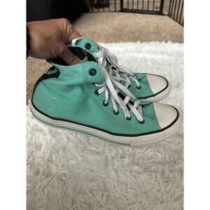 Converse All Star adult sz. 6 classic green high top sneakers. Fun pair